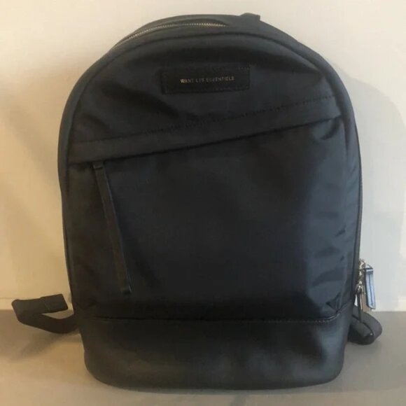 WANT Les Essentiels Piper Black Nylon and Jet Black Leather Backpack main image 14
